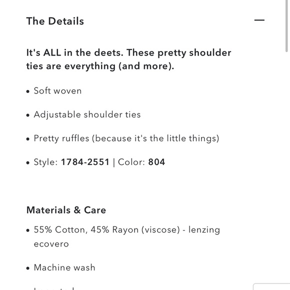 NWT aerie woven tie shoulder tank top - Picture 11 of 12